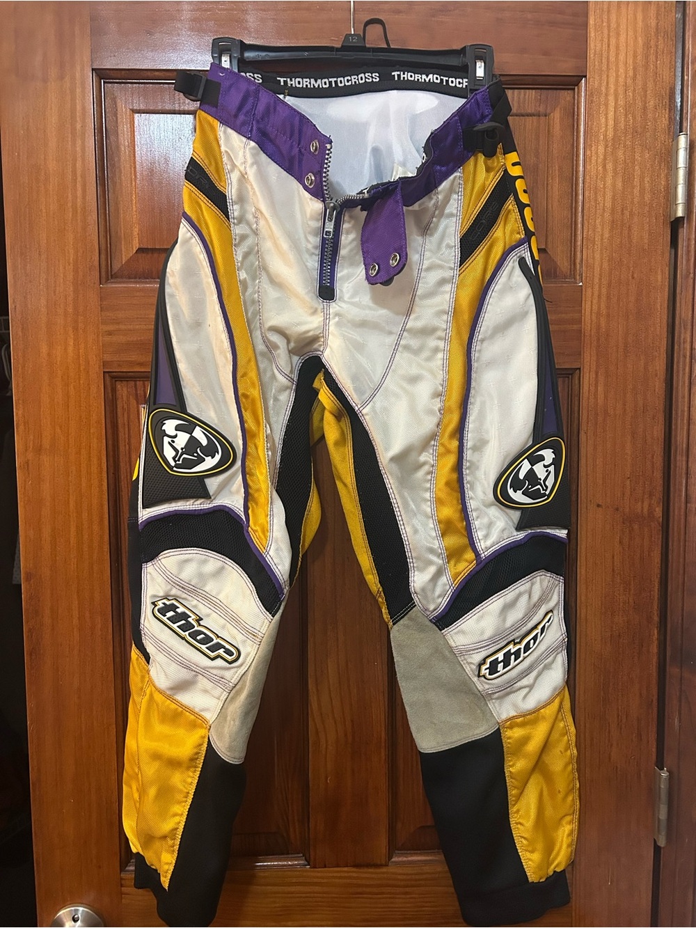 thor Kids Motocross Pants - Yellow, Purple, White, Black
